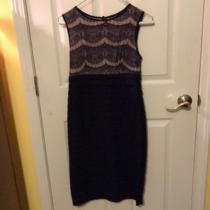 Navy lace dress